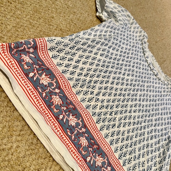 SZ Blockprints x J. Crew Leaf T-Shirt - Picture 3 of 8